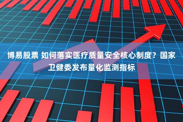 博易股票 如何落实医疗质量安全核心制度？国家卫健委发布量化监测指标