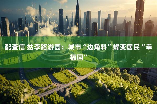 配查信 姑李路游园：城市“边角料”蝶变居民“幸福园”