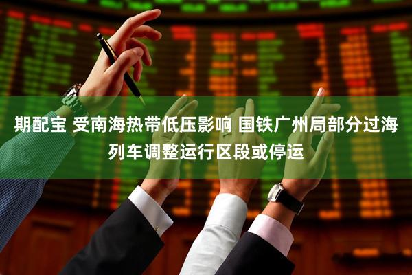 期配宝 受南海热带低压影响 国铁广州局部分过海列车调整运行区段或停运